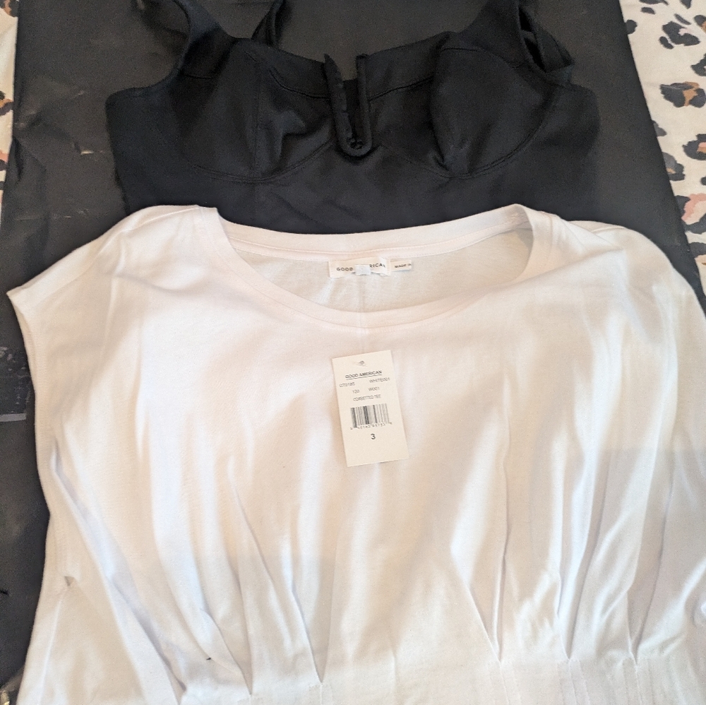 Good American bodysuit top set